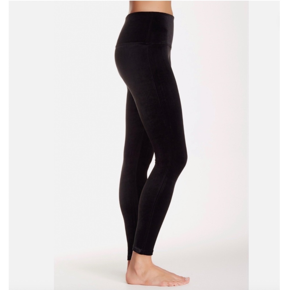 SPANX Ready to Wow Black Velvet Shapewear High Waisted Leggings Style 2070 XL